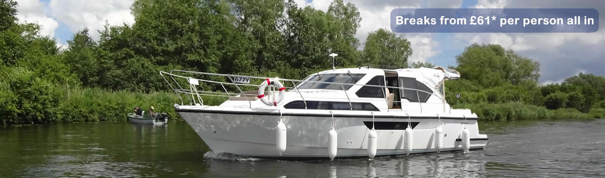 Norfolk Broads hire cruiser